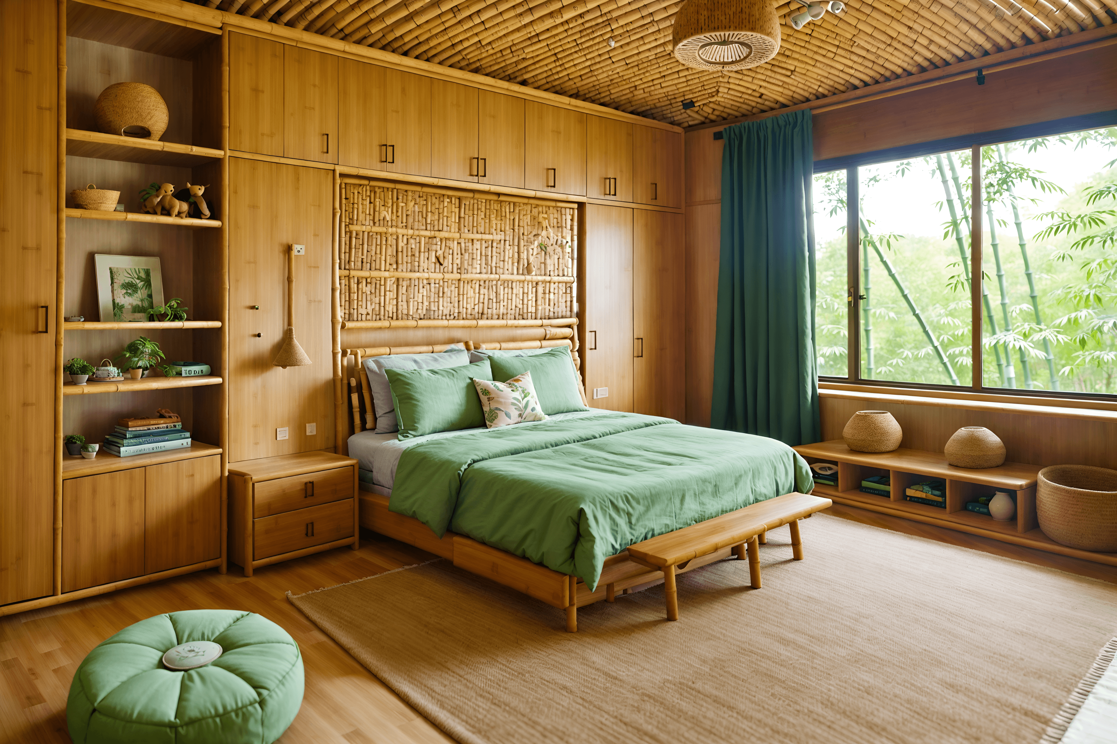 Biophilic Style interior design example 1 - After AI interior design