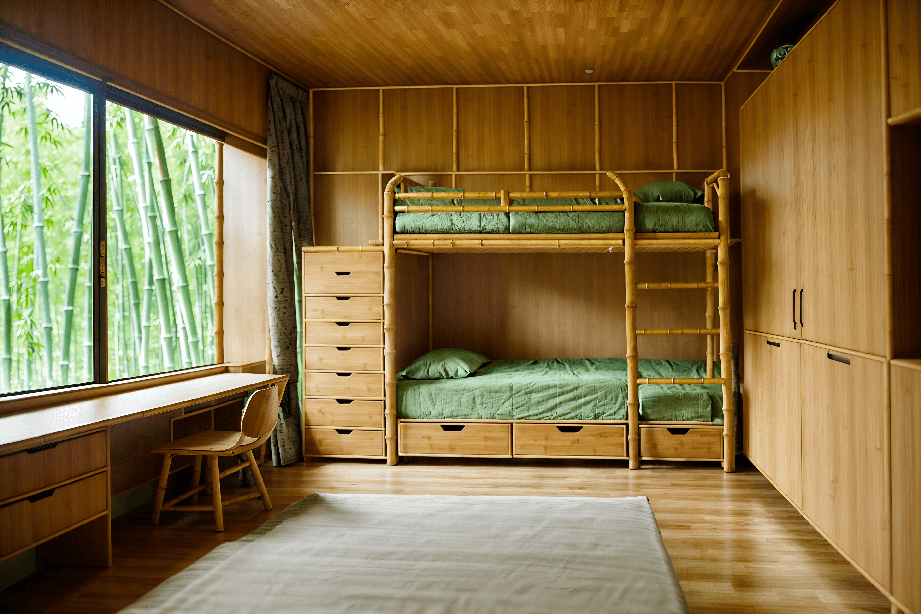 Biophilic Style interior design example 2 - After AI interior design