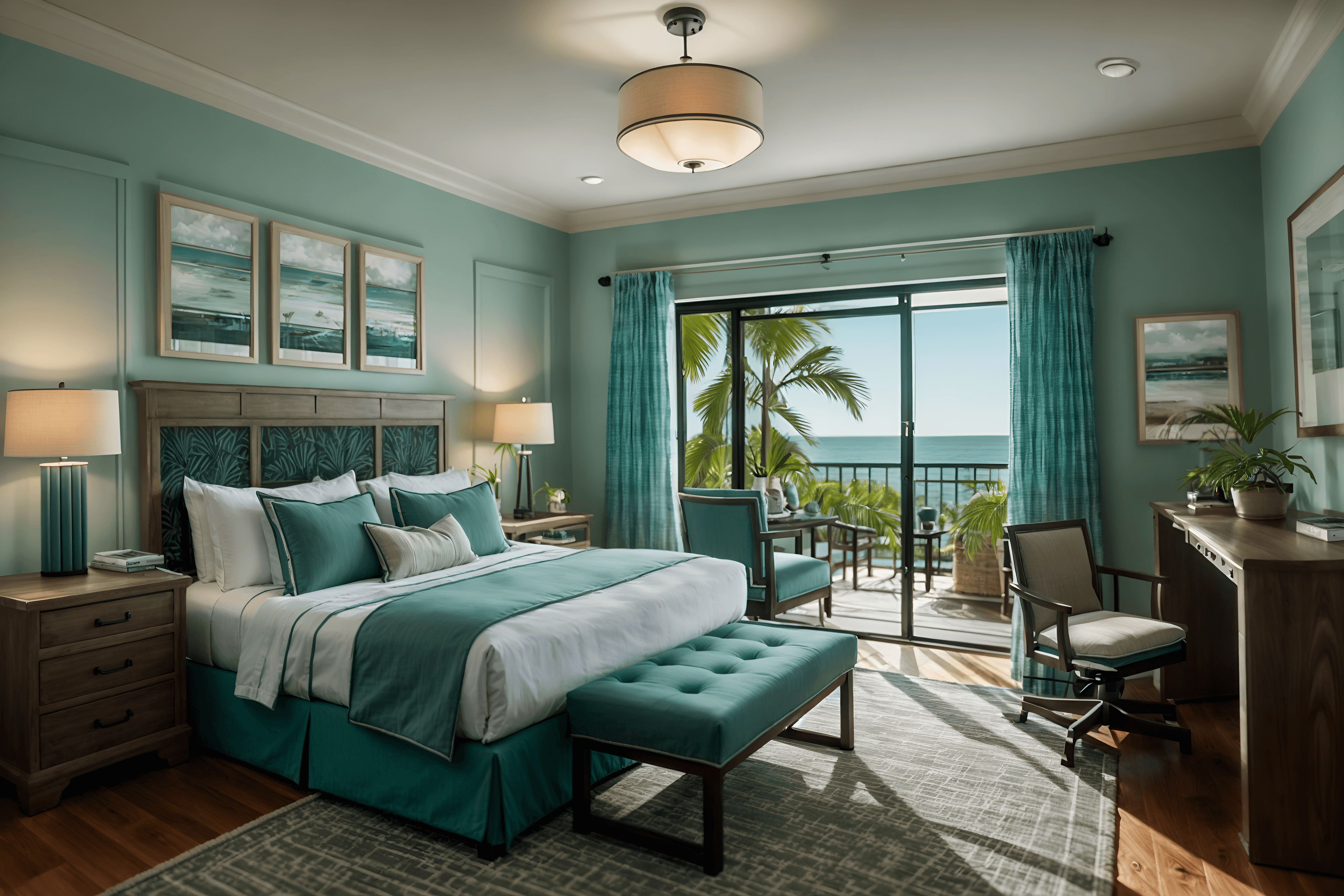 Coastal Style interior design example 1 - After AI interior design