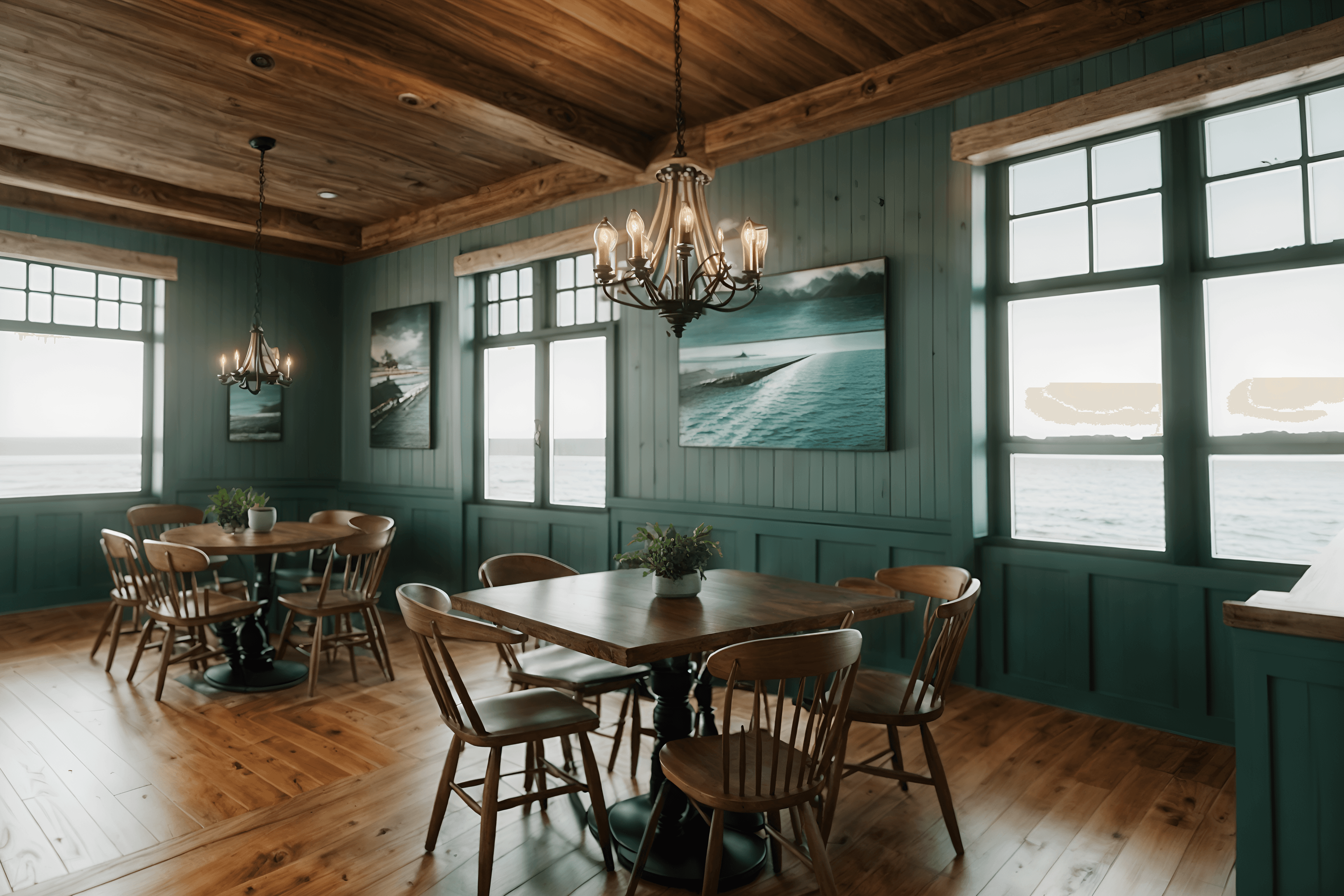 Coastal Style interior design example 3 - After AI interior design