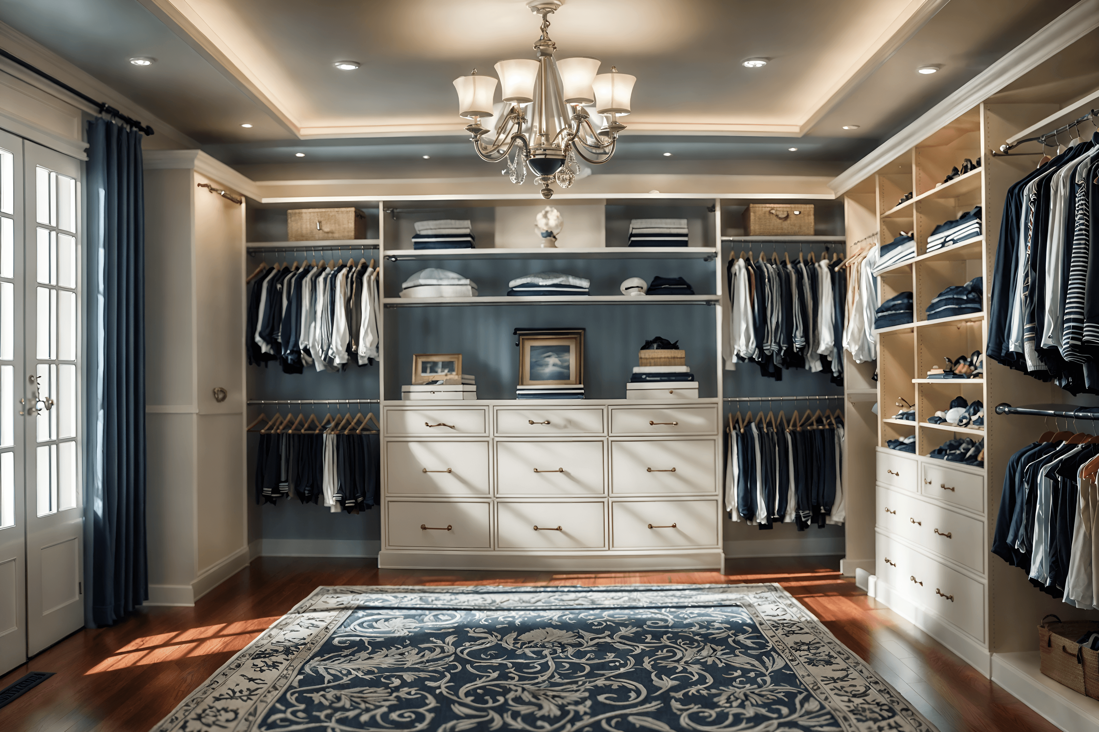 Nautical Style interior design example 1 - After AI interior design